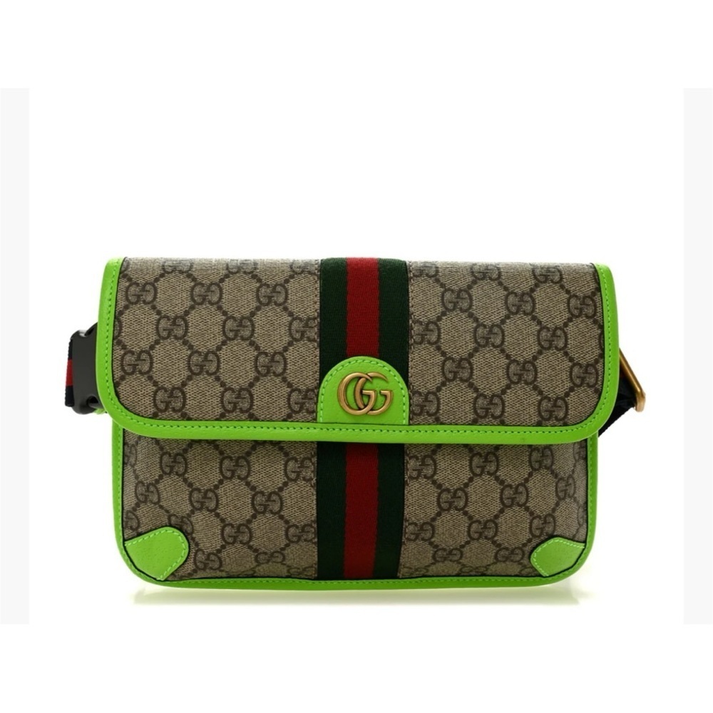 Gucci GG Supreme OPHIDIA belt bag adjustable 80 cm made in Italy